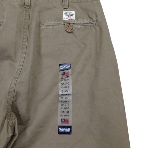 VTG Polo Jeans Ralph Lauren Pants Mens 31x30 Military PJC RL67 Relaxed Khaki - Picture 3 of 8